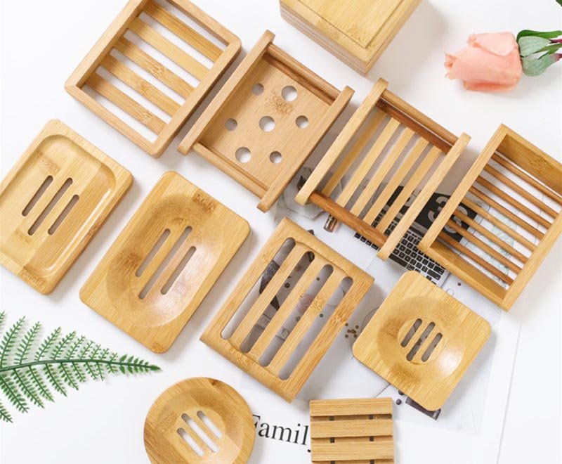 Bamboo Soap Tray Holder Dish