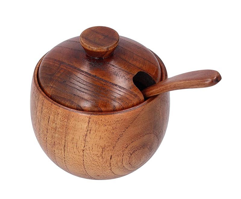 Wooden Salt Cellar Box