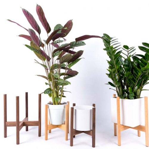Wood Plant Stand Trays Flower Pot Rack